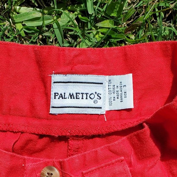 Palmetto's Cherry Red Shorts - 100% cotton - Picture 2 of 4